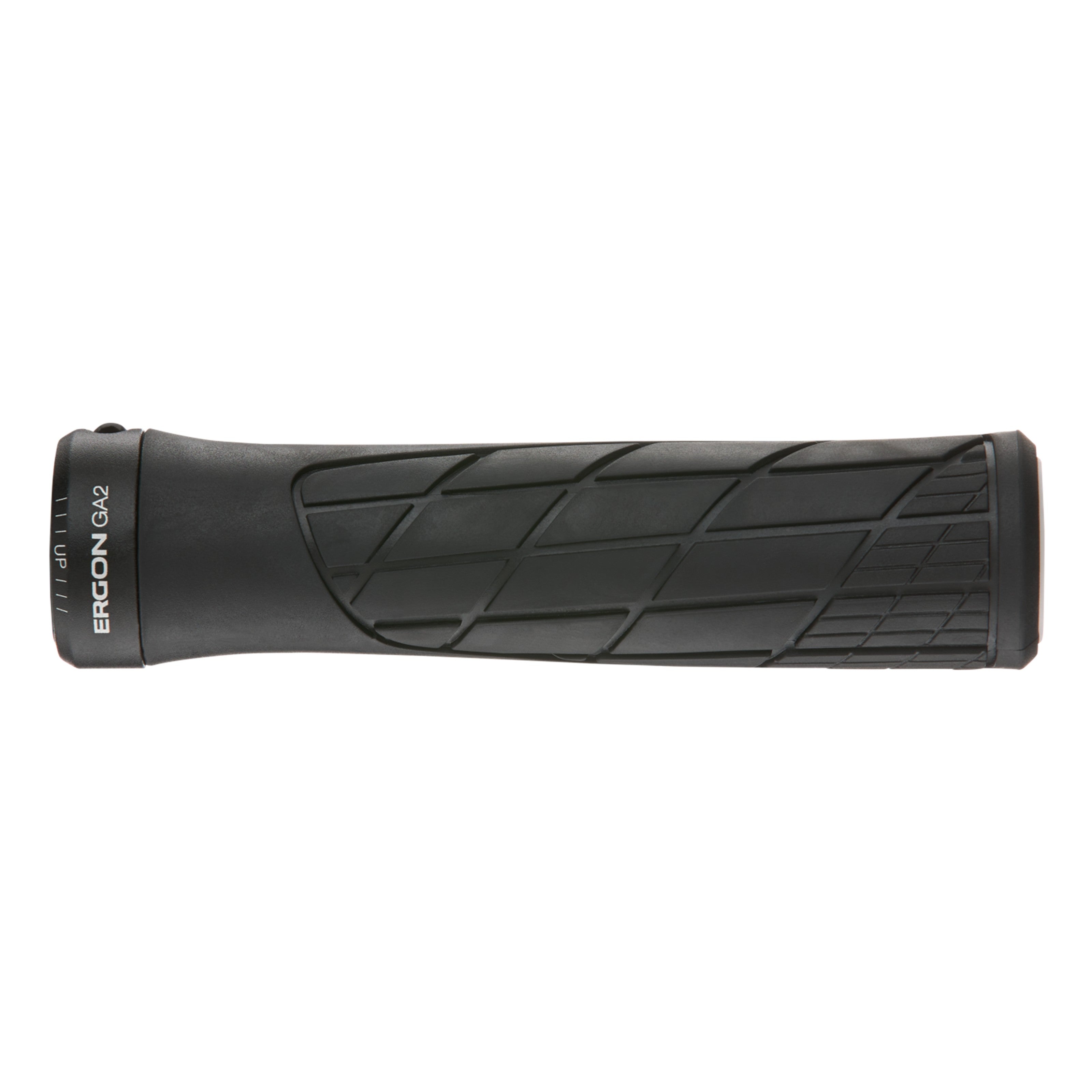 Side shot of Ergon GA2 grip black showing texture