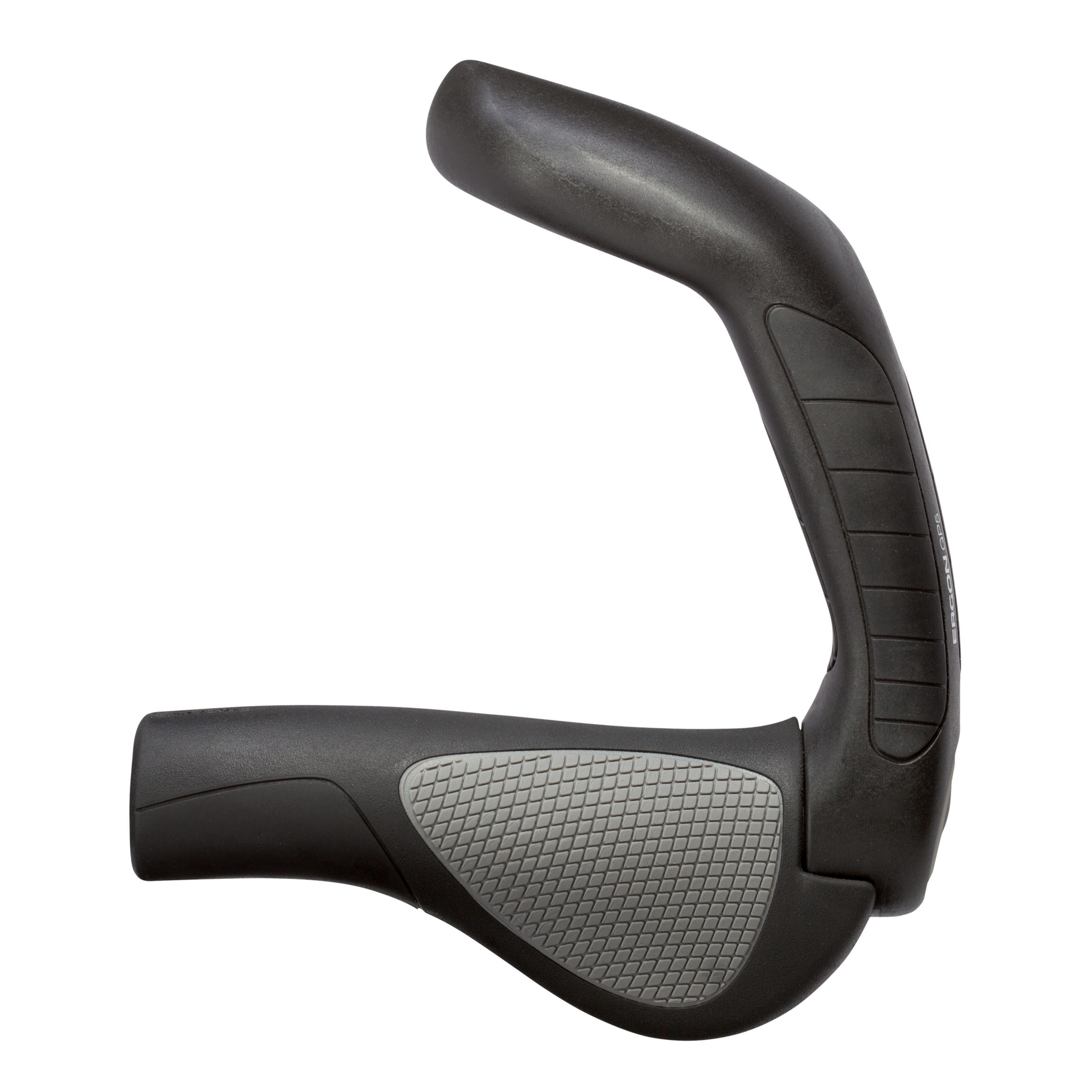 Top view of Ergon GP5 grip highlighting textured surface and grip contour