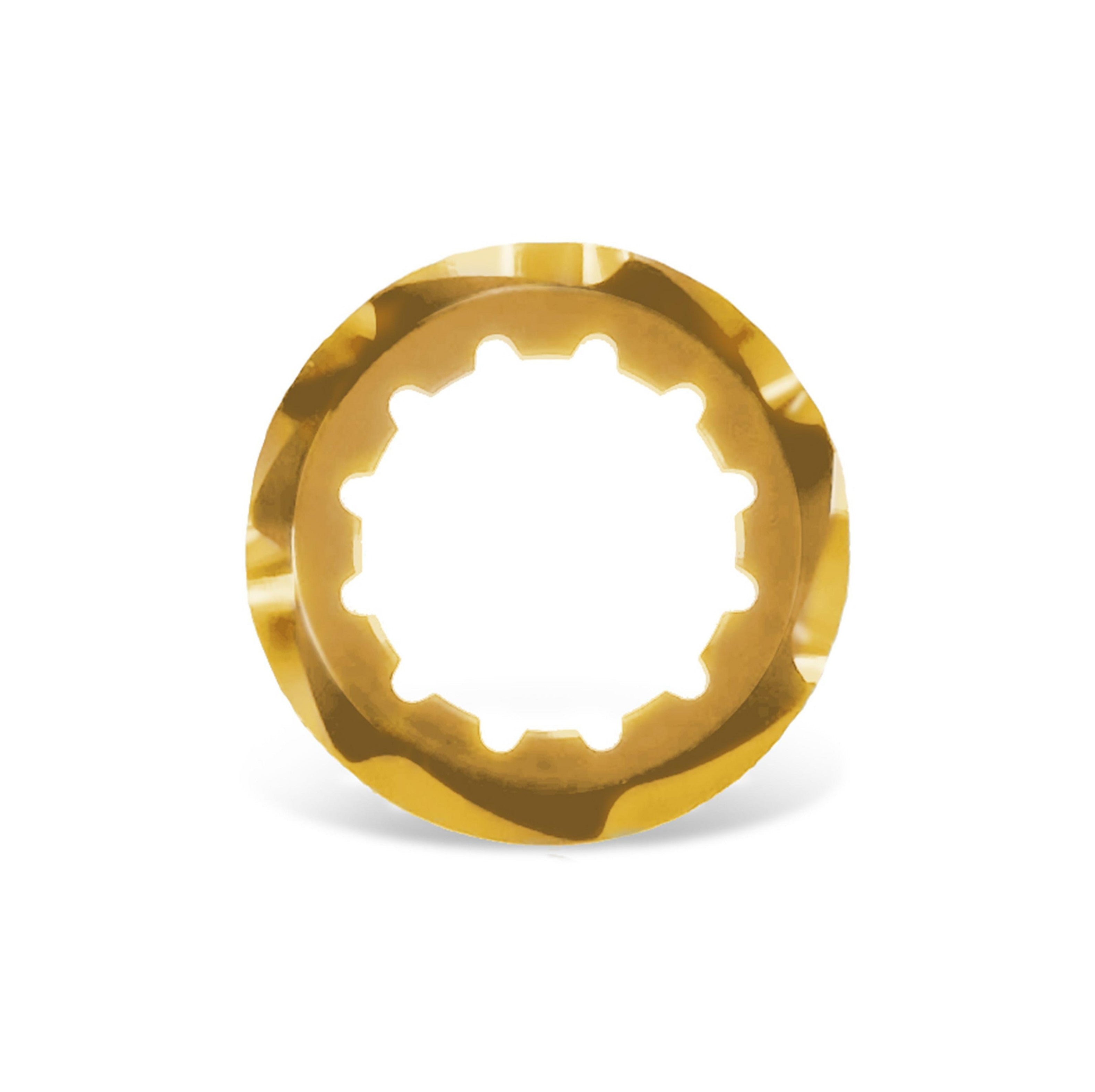 Garbaruk cassette lockring, gold, precision CNC-machined for use with Garbaruk cassettes