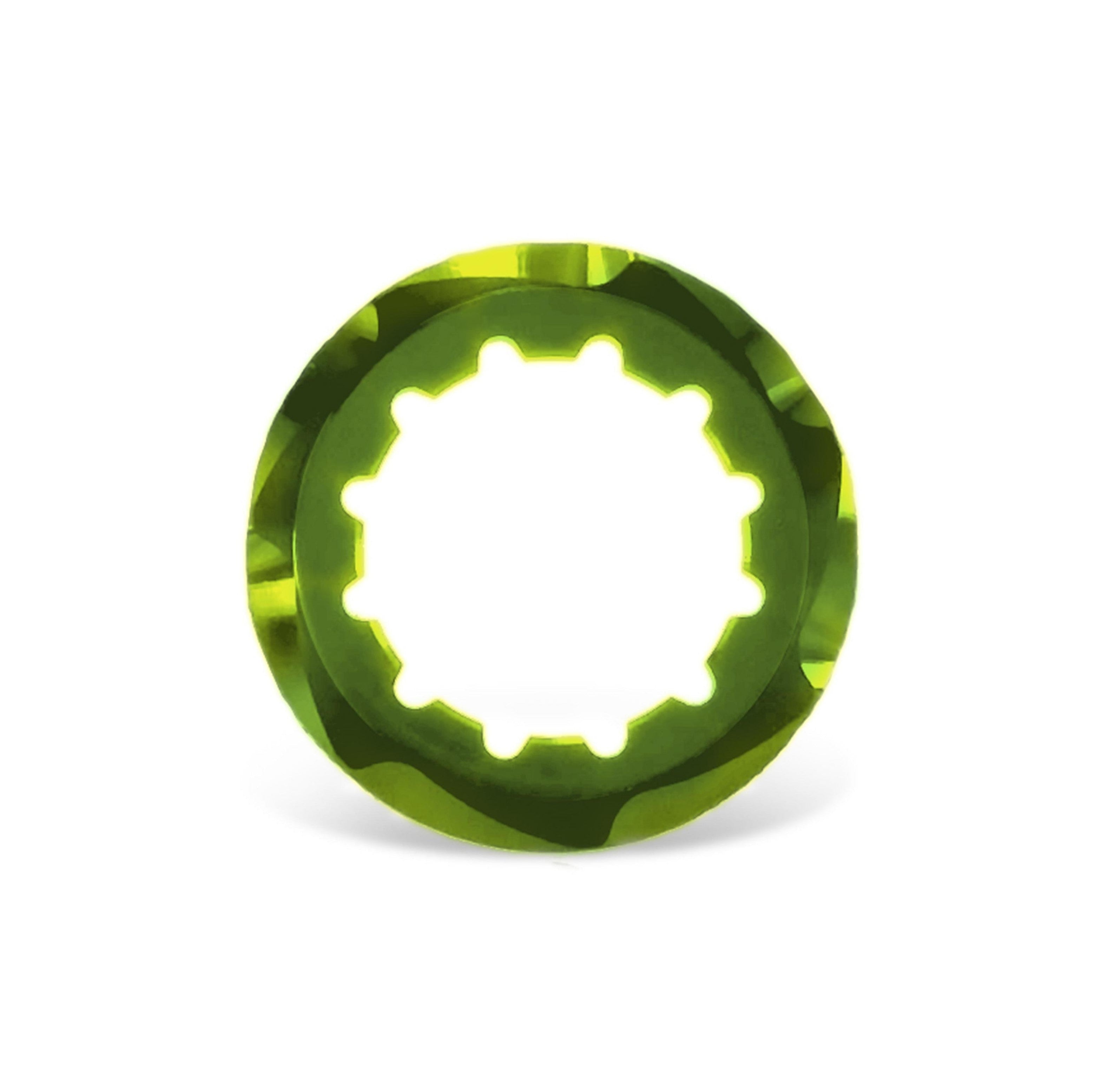 Garbaruk cassette lockring, green, precision CNC-machined for use with Garbaruk cassettes