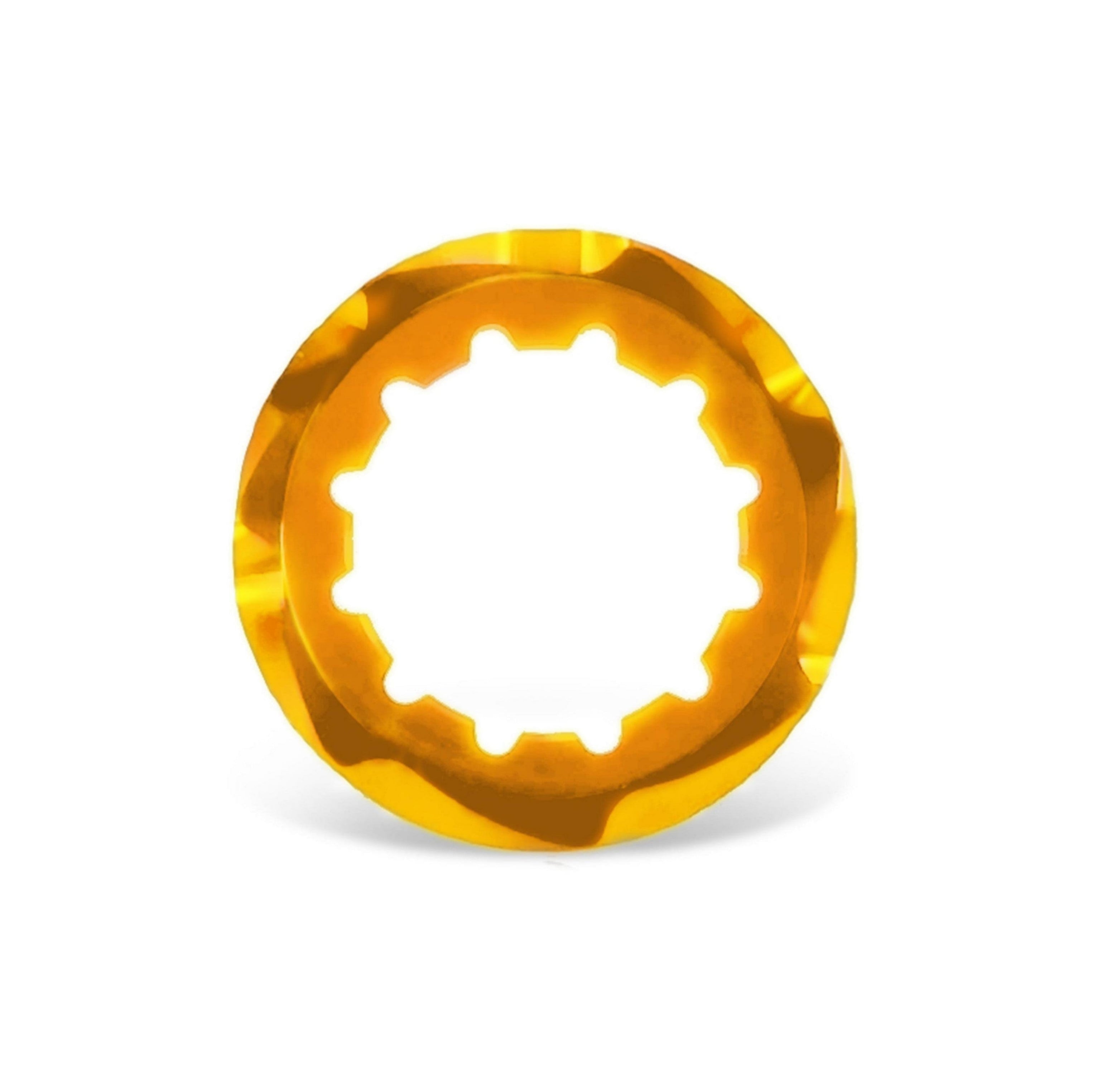 Garbaruk cassette lockring, orange, precision CNC-machined for use with Garbaruk cassettes