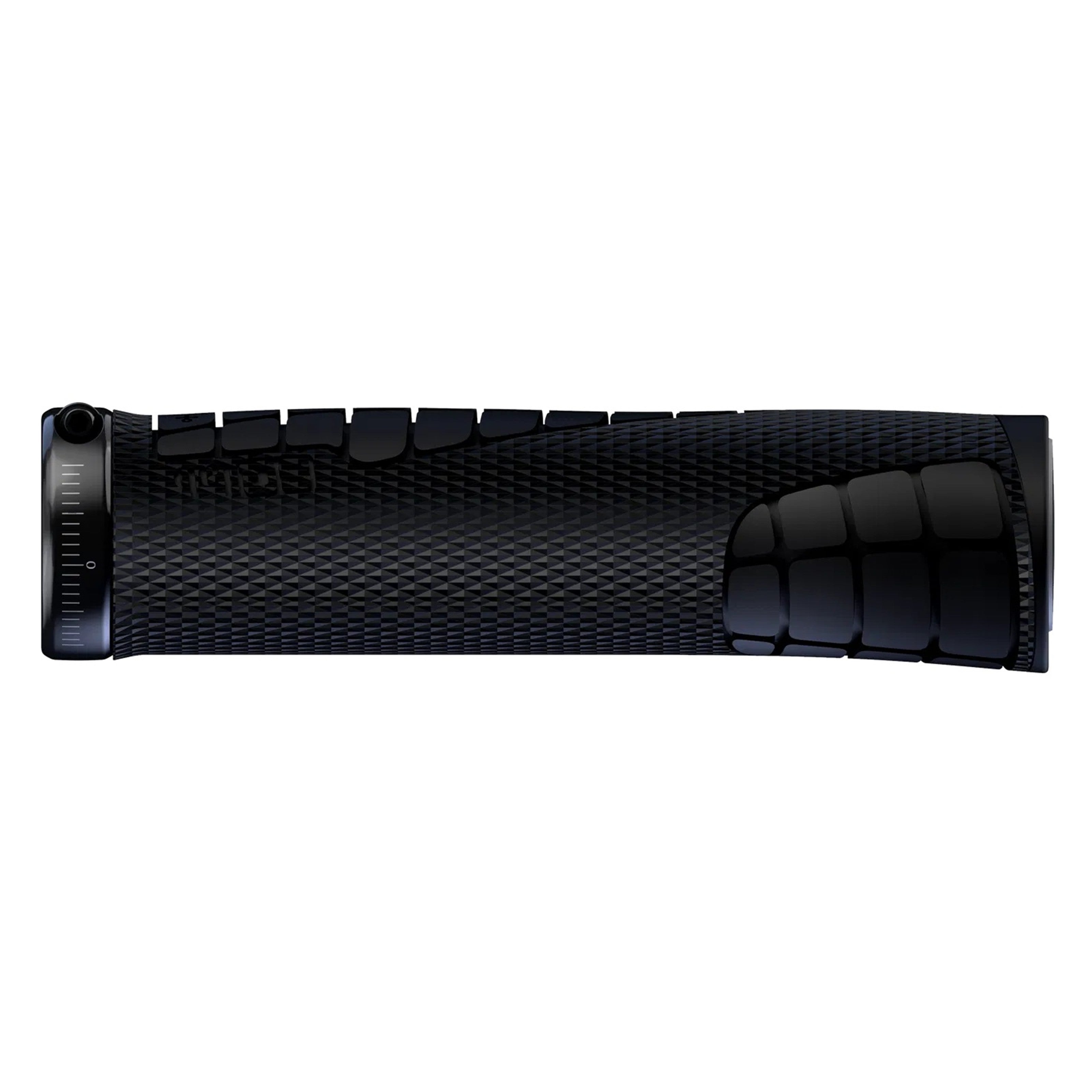Top-down view of SQLab 7OX grip with flared profile and ergonomic shaping