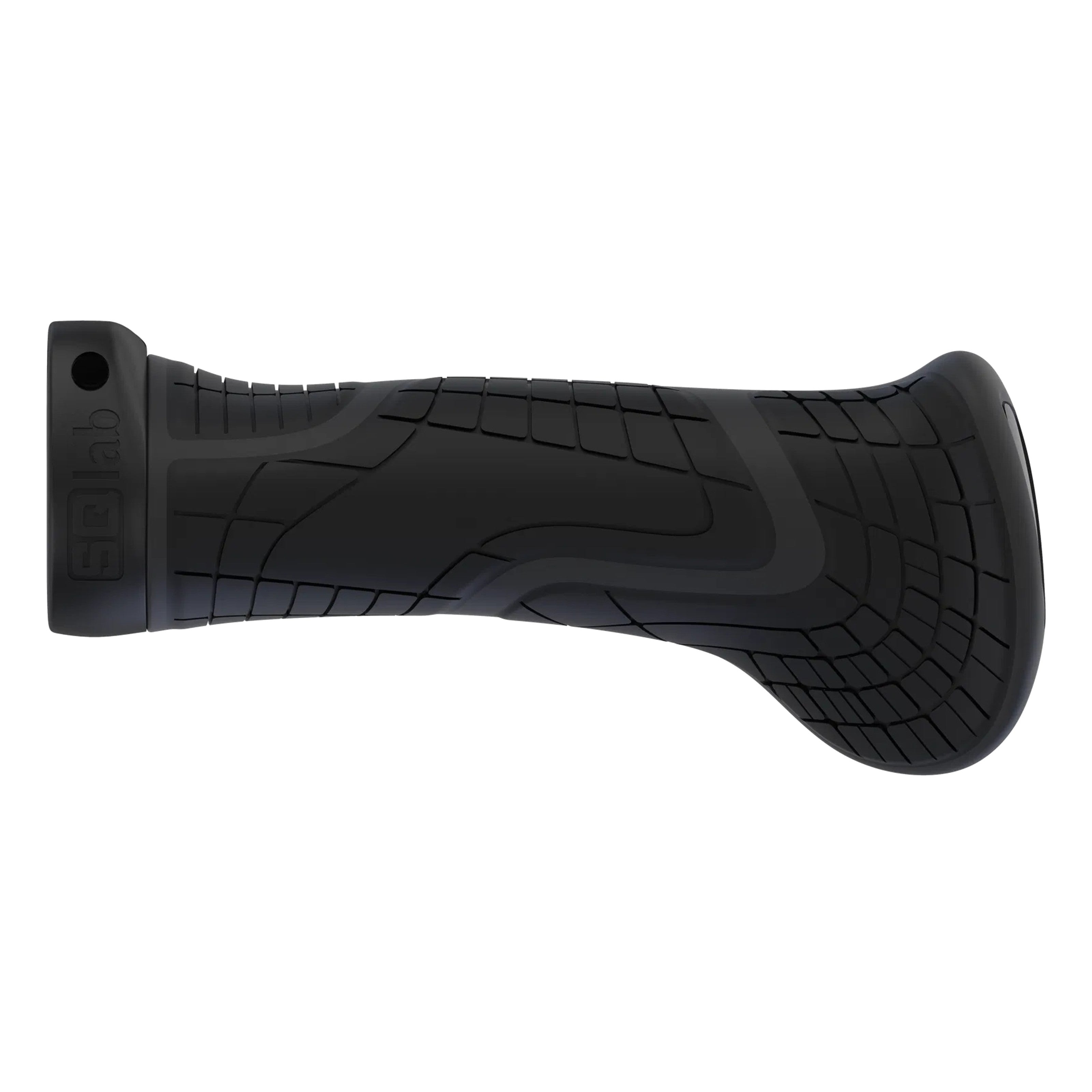SQLab 710 grip from above, highlighting raised palm area and inward curve for wrist alignment