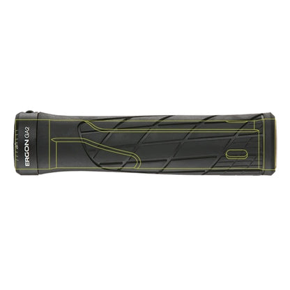 Ergon GA2 grip with overlay showing internal rubber compounds and grip structure