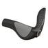 Angled view of Ergon GP4 grip showing full-size bar end and ergonomic wing