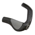 Angled view of Ergon GP5 ergonomic grip showing extended bar end and wing support