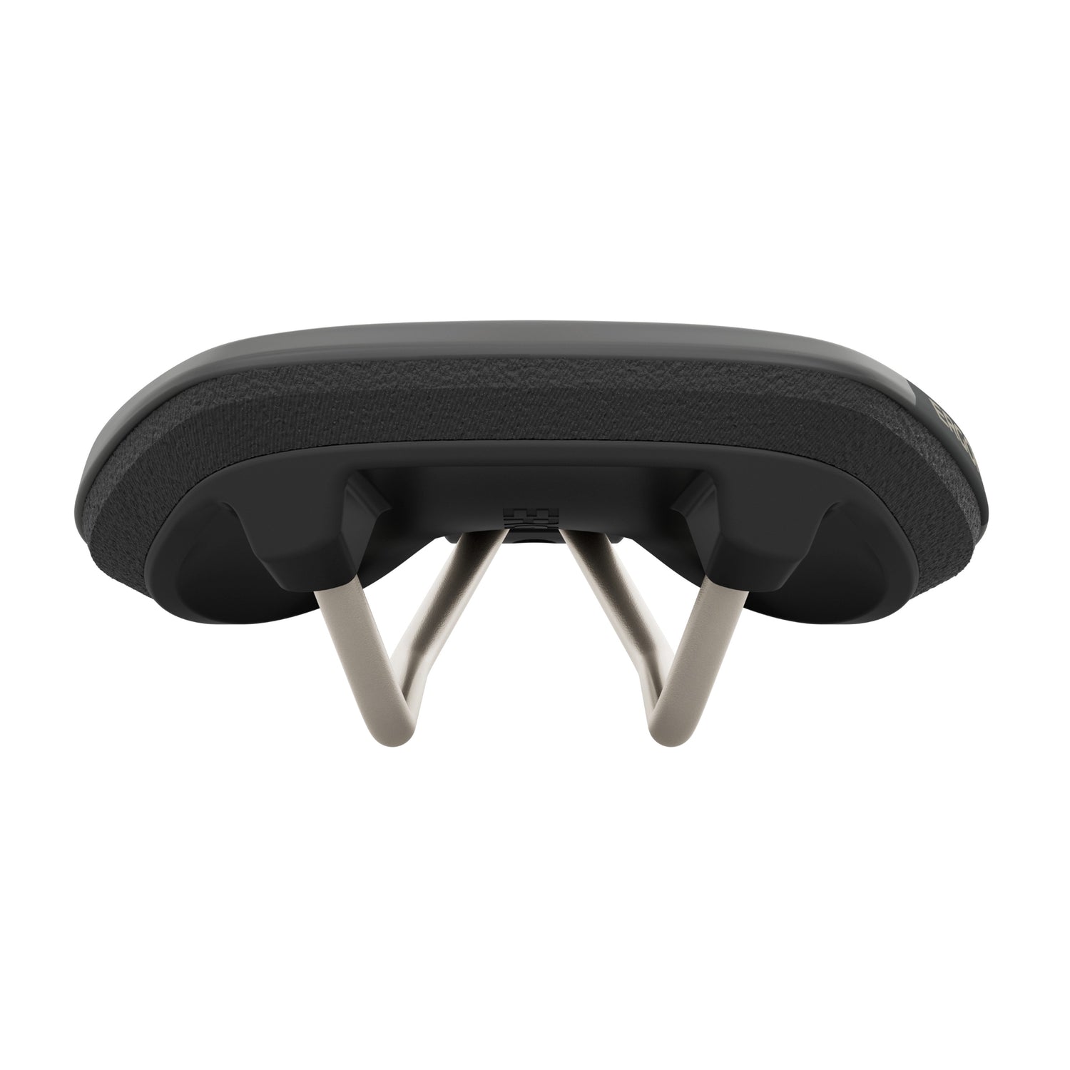 Ergon SR Allroad Men’s saddle, rear angle showing saddle width and edge tapering