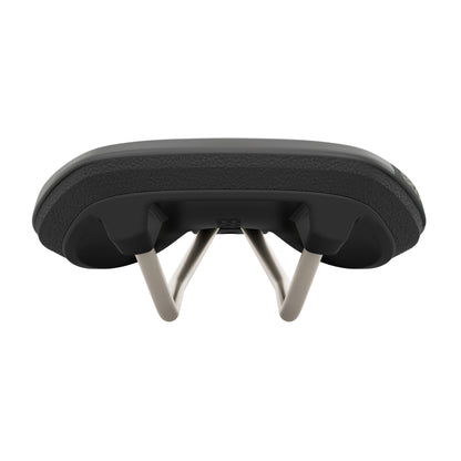 Ergon SR Allroad Men’s saddle, rear angle showing saddle width and edge tapering