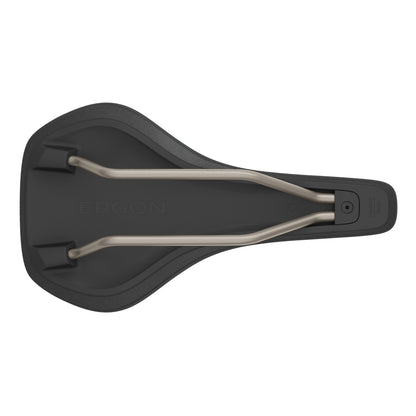 Ergon SR Allroad Men’s saddle underside, showing rail structure and shell design