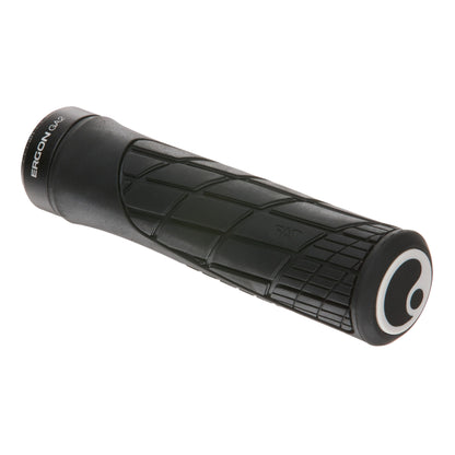 Ergon GA2 Fat grips in black, angled studio view showing textured surface and ergonomic shape