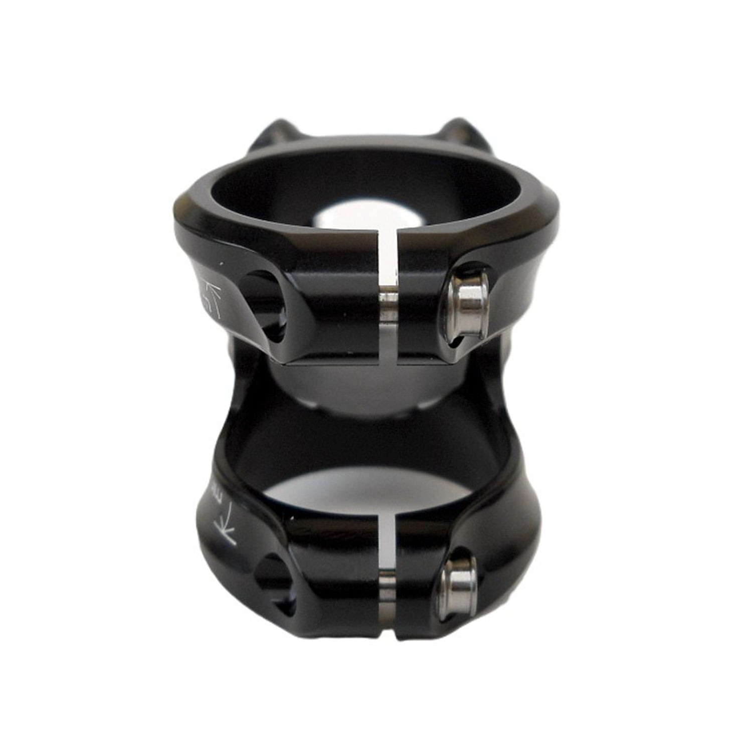 Rear view of Extralite HyperStem ±6° aluminum stem showing bolt detail