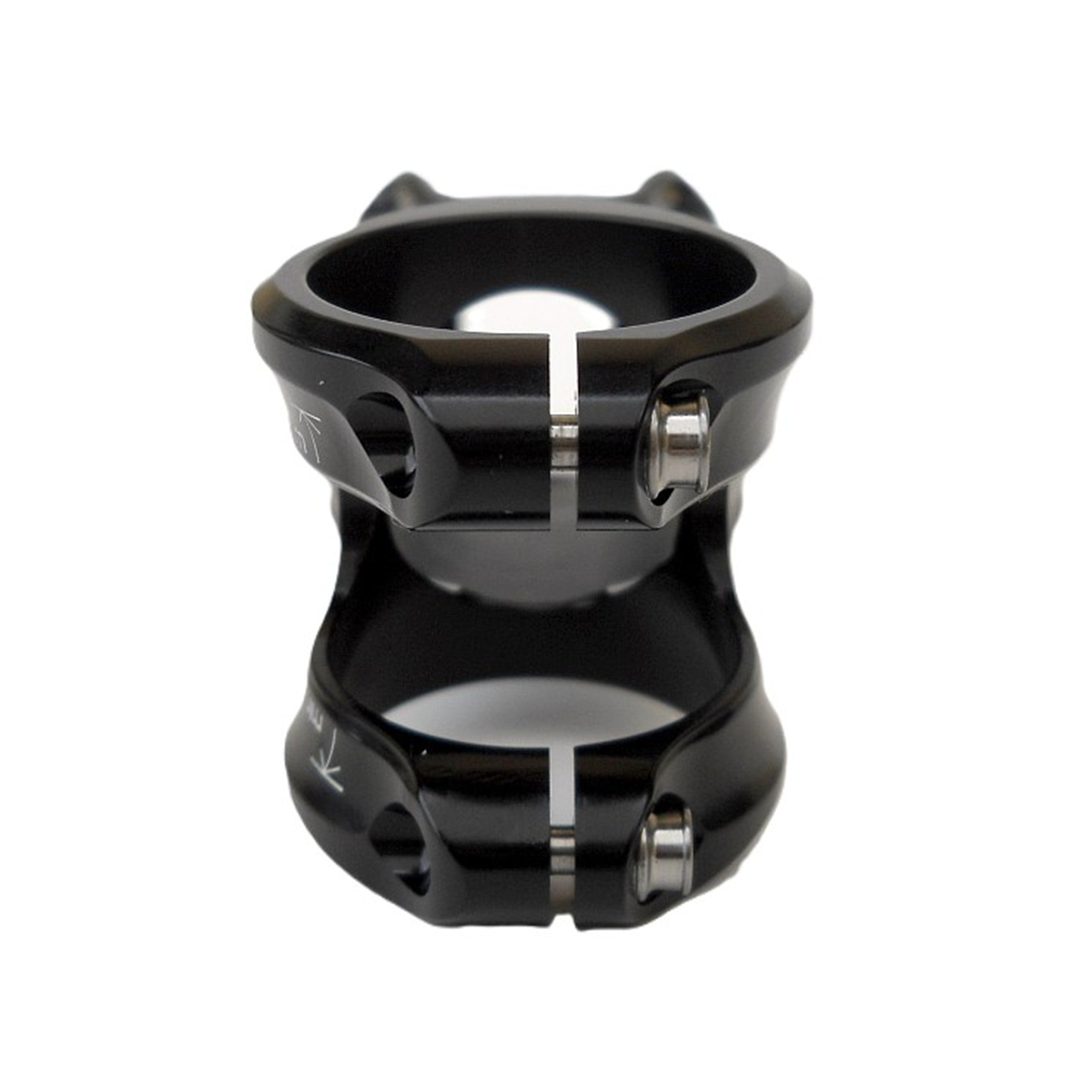 Rear view of Extralite HyperStem ±6° aluminum stem showing bolt detail