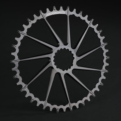 Garbaruk DM Road/Gravel chainring in black, designed for Garbaruk&