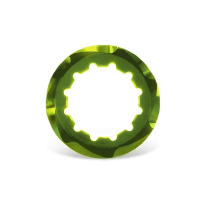 Garbaruk cassette lockring, green, precision CNC-machined for use with Garbaruk cassettes