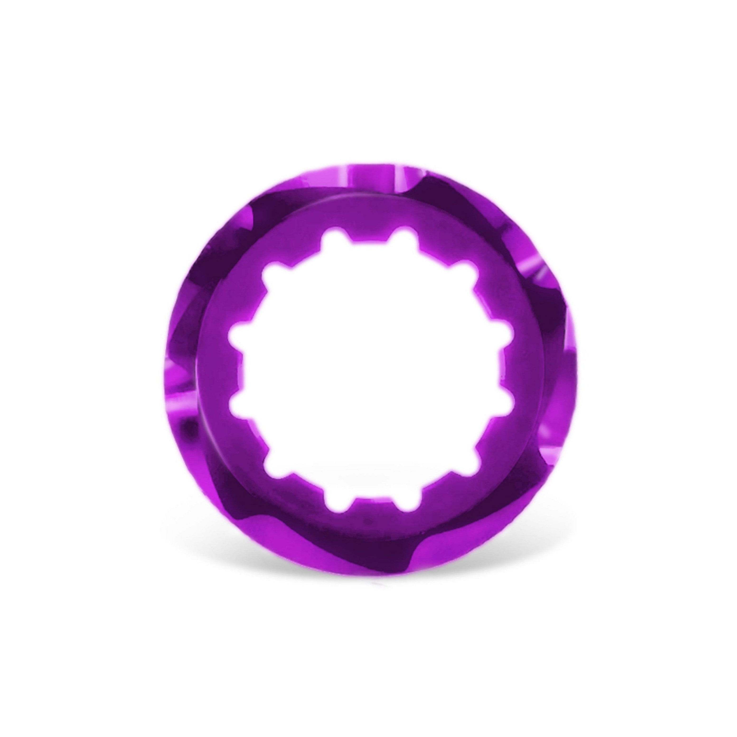 Garbaruk cassette lockring, purple, precision CNC-machined for use with Garbaruk cassettes