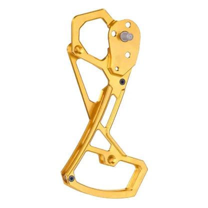 Garbaruk CNC-machined derailleur cage (Shimano Di2 MTB and GRX), in gold