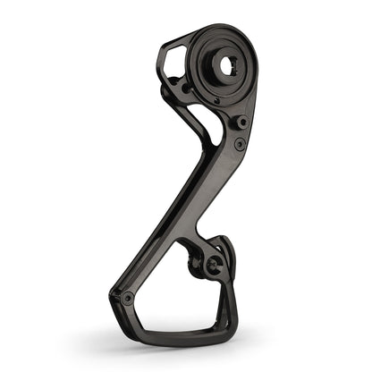Rear view of Garbaruk cage and pulley kit for SRAM Force AXS (cage only), showing sculpted design and high-quality aluminium construction