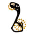 Garbaruk derailleur cage and pulleys kit for Shimano XT Di2 and XTR Di2 11-speed, featuring a black cage and gold oversized pulleys for improved drivetrain performance and unique styling