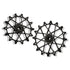 Garbaruk rear derailleur pulleys for SRAM XPLR 13-speed in black, studio shot on white background