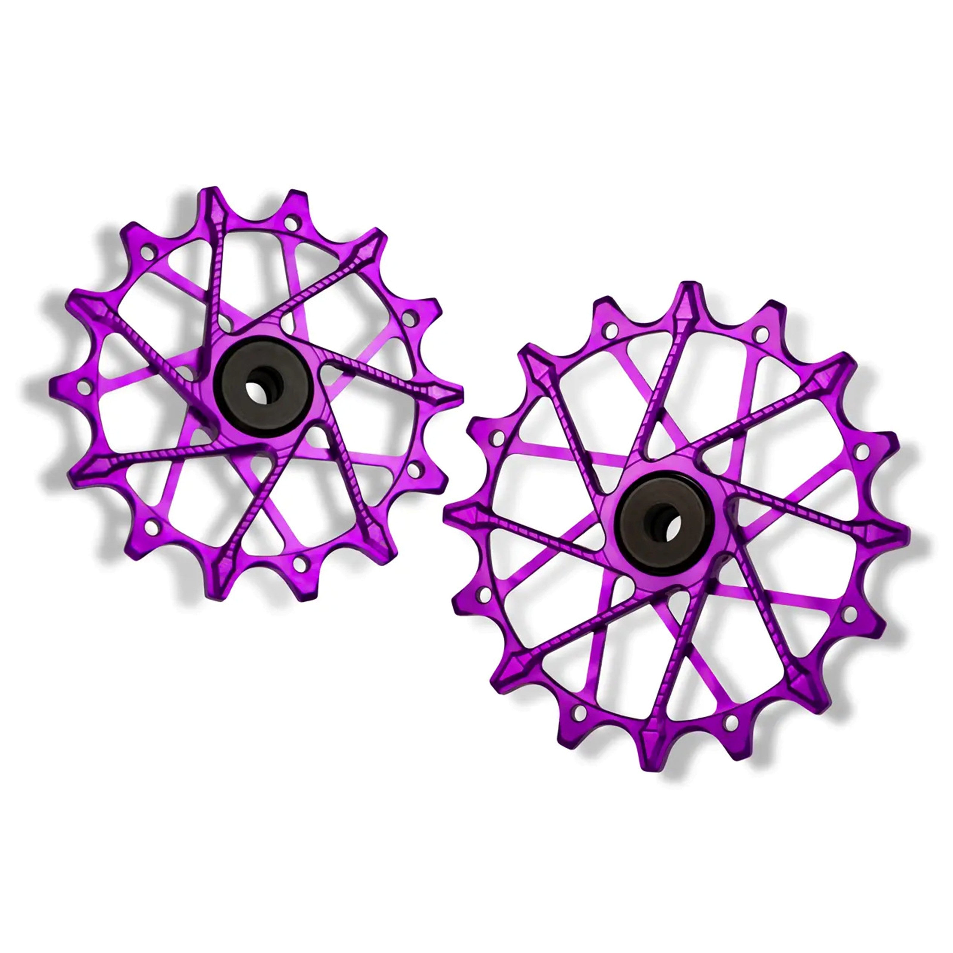 Garbaruk oversized derailleur pulleys for SRAM XPLR 13-speed in violet