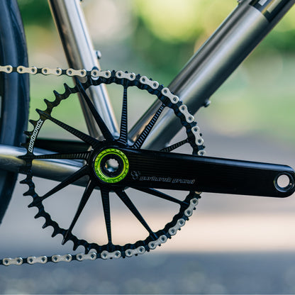 Garbaruk DM Road/Gravel chainring in black, designed for Garbaruk&