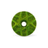 Garbaruk stem cap in green, showcasing CNC-machined detailing and precision-engineered finish