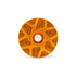 Garbaruk top cap in orange, showcasing CNC-machined detailing and precision-engineered finish