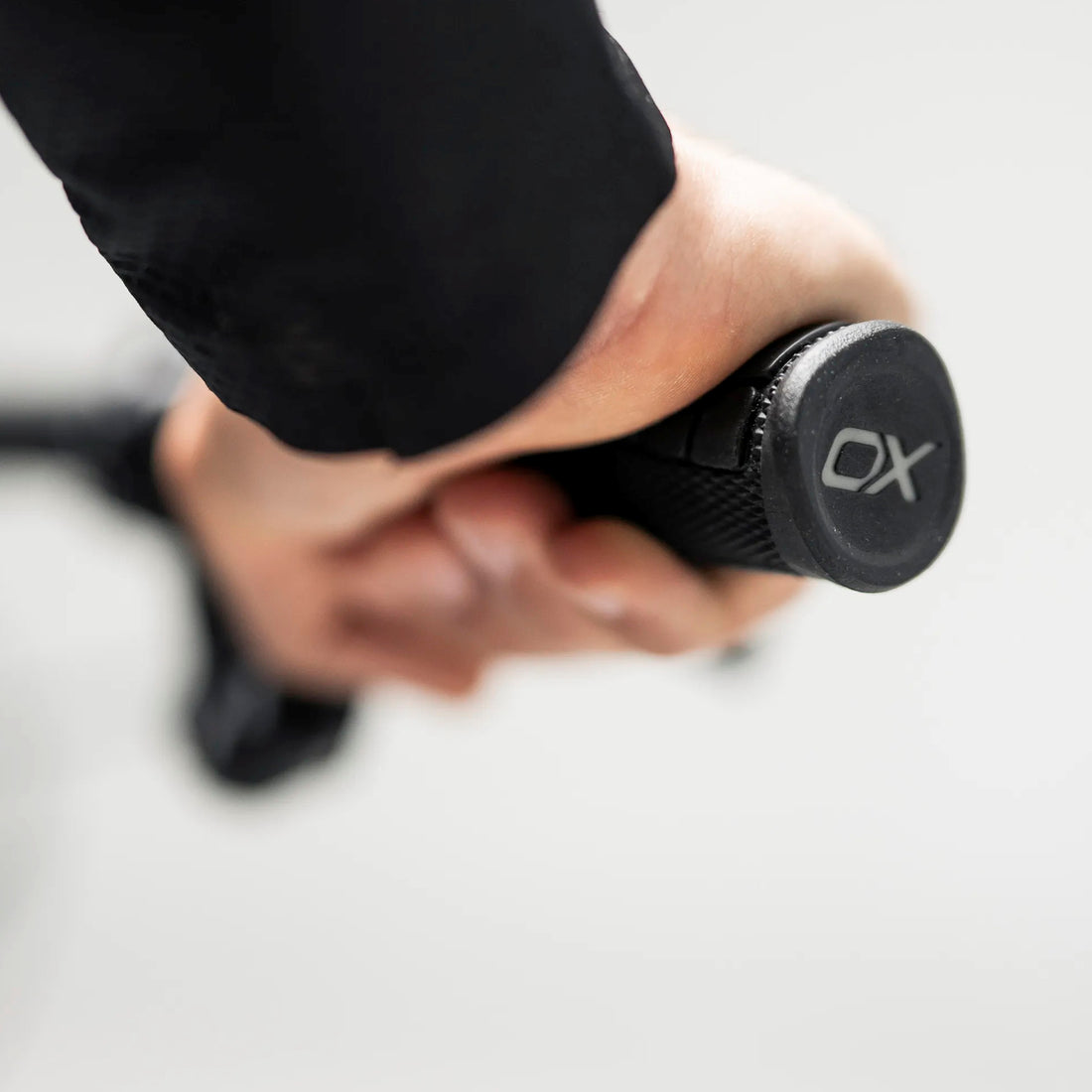 SQLab 70X 2.0 grip fitted to a mountain bike handlebar, rider&