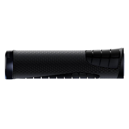 Side view of SQLab 7OX grip showing integrated clamp and contoured design for trail control