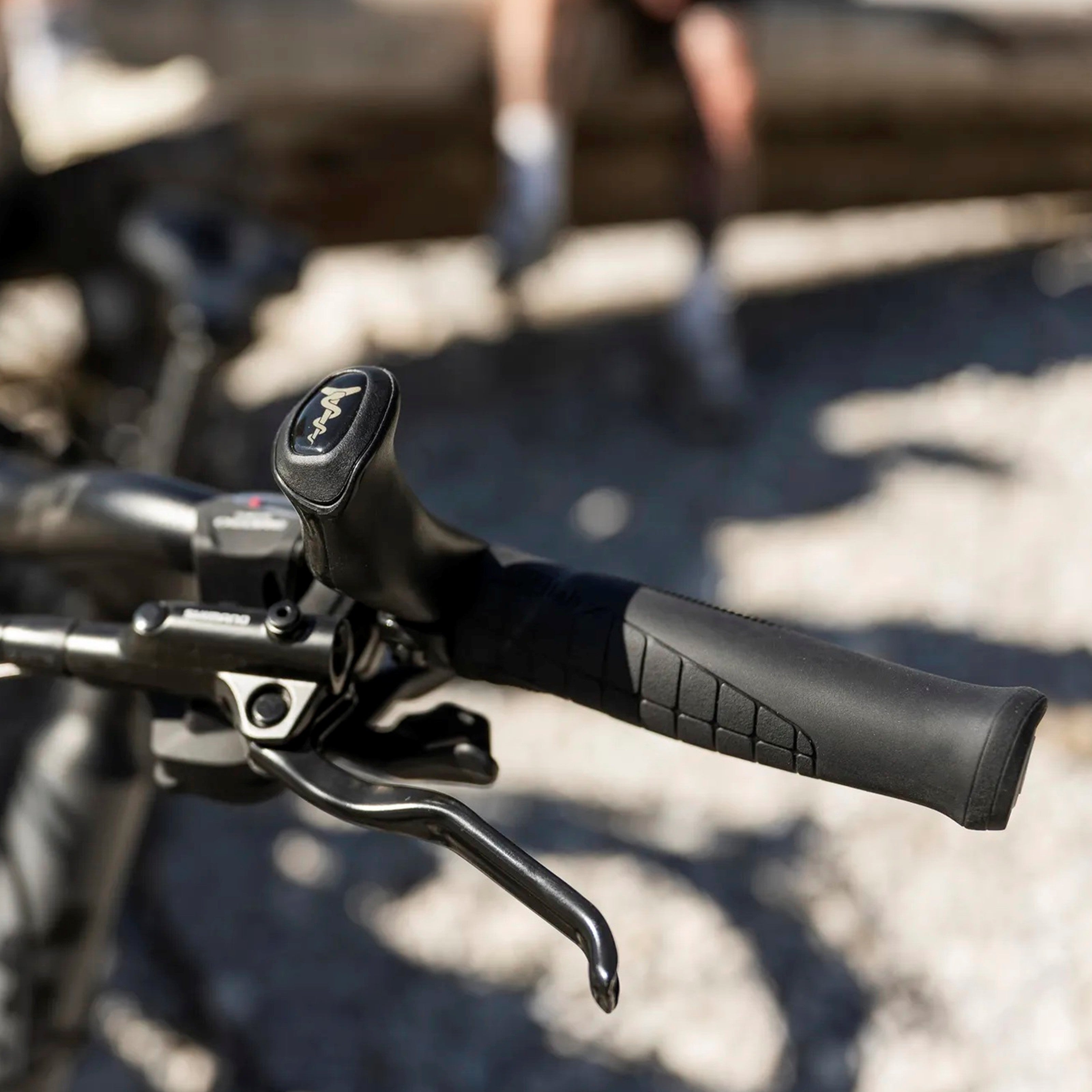 Close-up of SQLab 410 Innerbarends, fitted to a bicycle