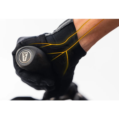 SQLab 710 2.0 grip with illustrated nerve pathways highlighting pressure relief and ergonomic design
