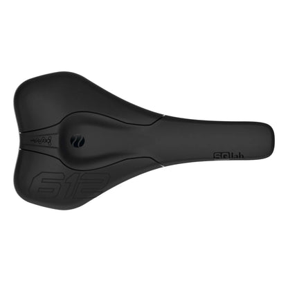 Top view of SQLab 612 Ergowave saddle with ergonomic contouring and central relief zone
